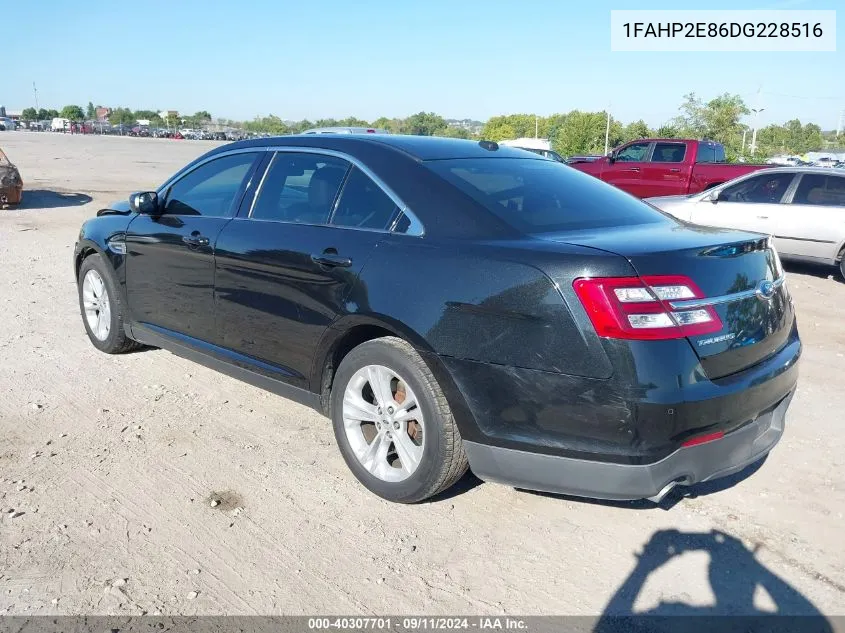 2013 Ford Taurus Sel VIN: 1FAHP2E86DG228516 Lot: 40307701