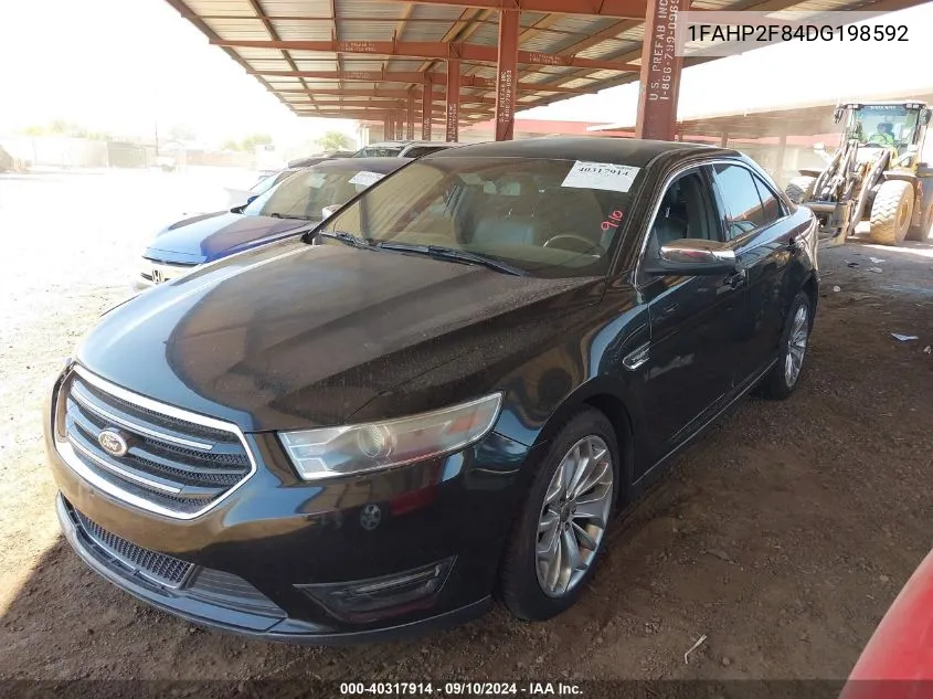 2013 Ford Taurus Limited VIN: 1FAHP2F84DG198592 Lot: 40317914