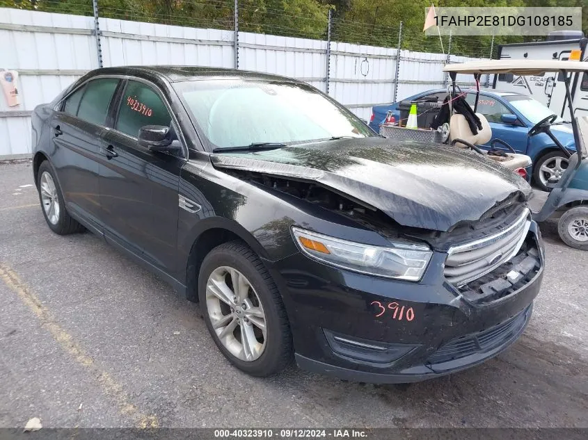 1FAHP2E81DG108185 2013 Ford Taurus Sel