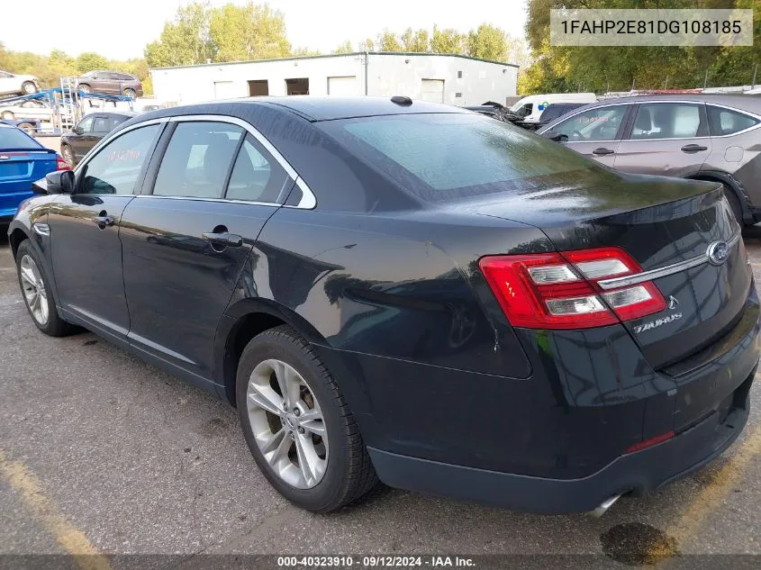 2013 Ford Taurus Sel VIN: 1FAHP2E81DG108185 Lot: 40323910