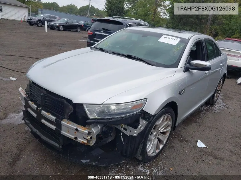 1FAHP2F8XDG126098 2013 Ford Taurus Limited