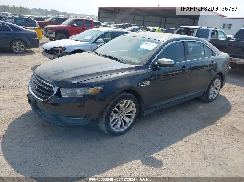 2013 Ford Taurus Limited VIN: 1FAHP2F82DG136737 Lot: 40333848