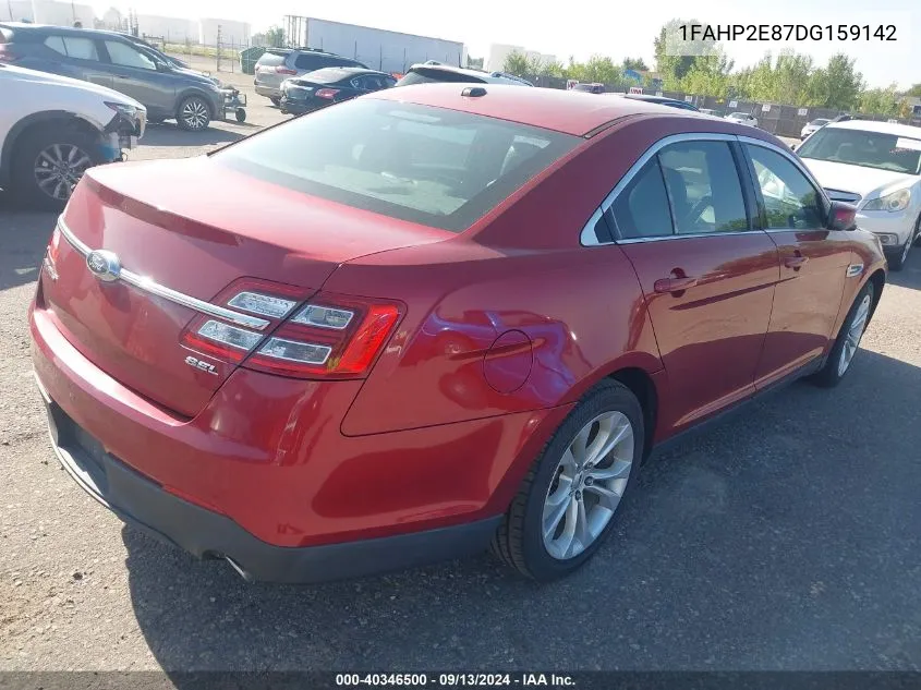 2013 Ford Taurus Sel VIN: 1FAHP2E87DG159142 Lot: 40346500