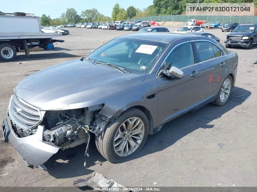 2013 Ford Taurus Limited VIN: 1FAHP2F83DG121048 Lot: 40347482