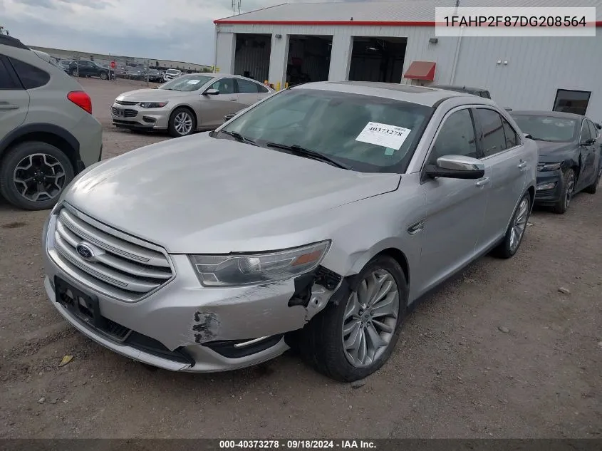 1FAHP2F87DG208564 2013 Ford Taurus Limited