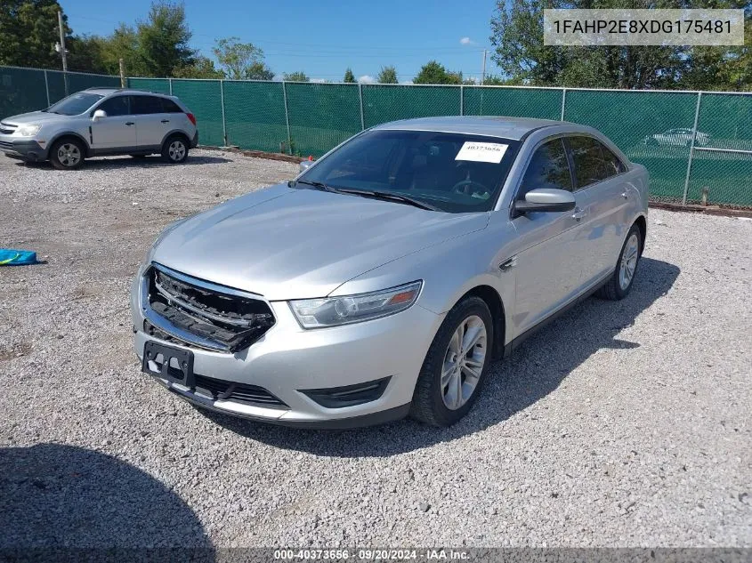 2013 Ford Taurus Sel VIN: 1FAHP2E8XDG175481 Lot: 40373656