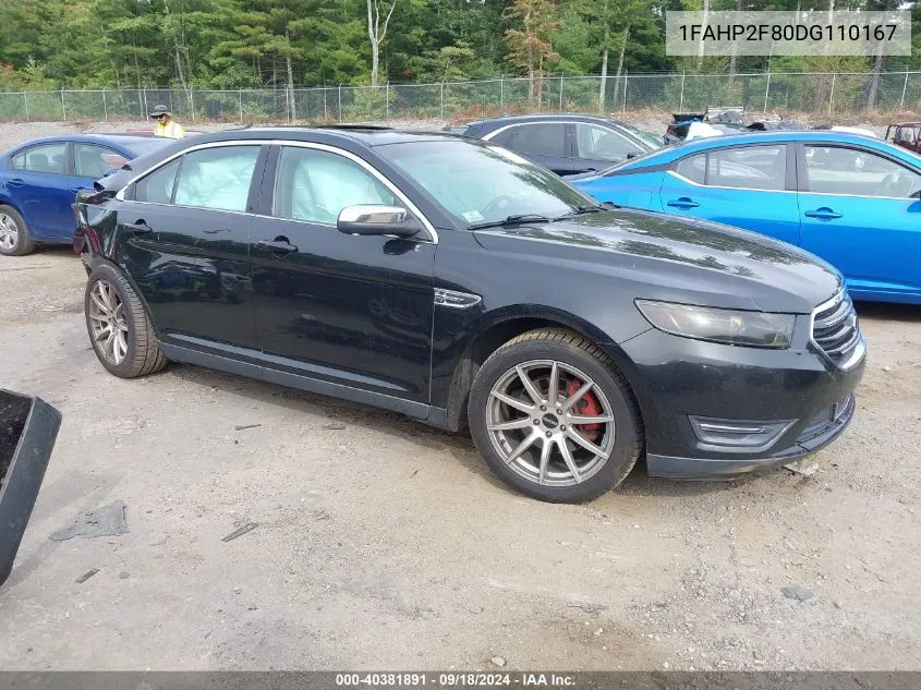 2013 Ford Taurus Limited VIN: 1FAHP2F80DG110167 Lot: 40381891