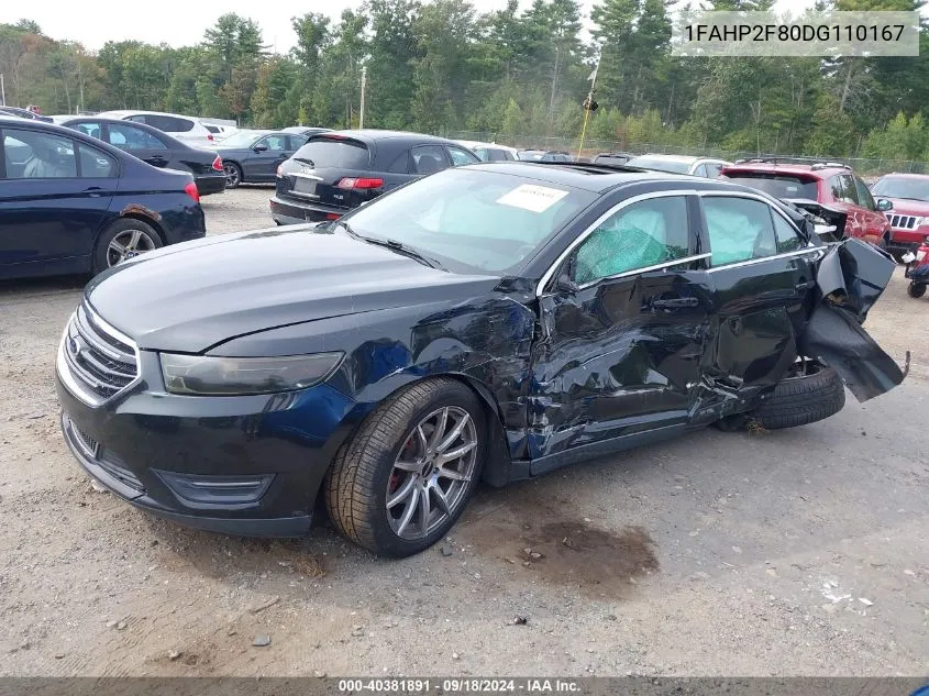 2013 Ford Taurus Limited VIN: 1FAHP2F80DG110167 Lot: 40381891