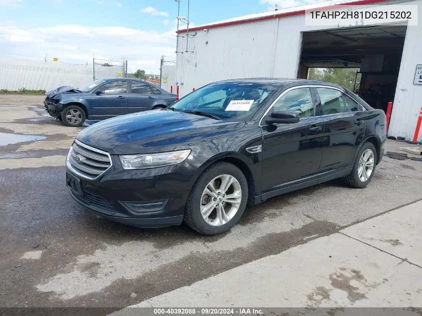 2013 Ford Taurus Sel VIN: 1FAHP2H81DG215202 Lot: 40392088