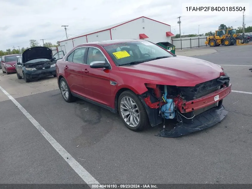 2013 Ford Taurus Limited VIN: 1FAHP2F84DG185504 Lot: 40416193