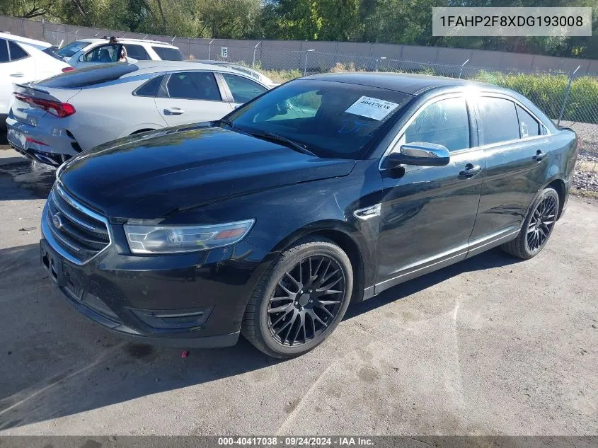 1FAHP2F8XDG193008 2013 Ford Taurus Limited