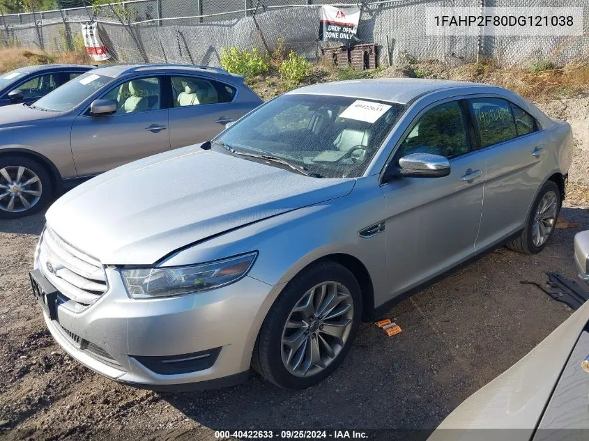 2013 Ford Taurus Limited VIN: 1FAHP2F80DG121038 Lot: 40422633