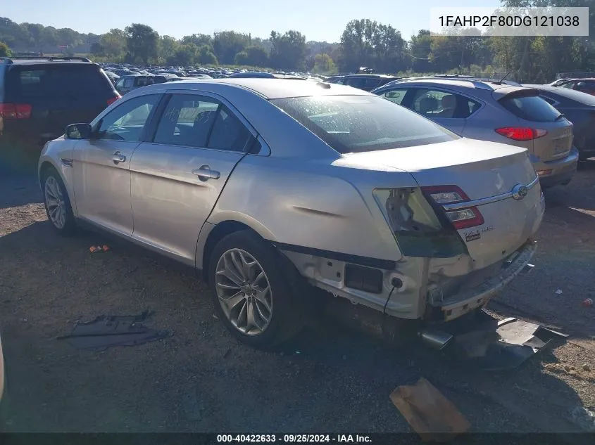 2013 Ford Taurus Limited VIN: 1FAHP2F80DG121038 Lot: 40422633