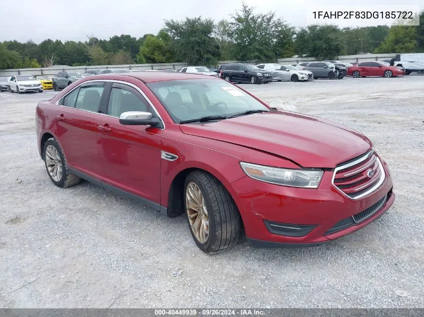 1FAHP2F83DG185722 2013 Ford Taurus Limited