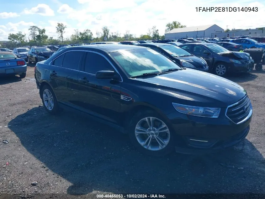 1FAHP2E81DG140943 2013 Ford Taurus Sel