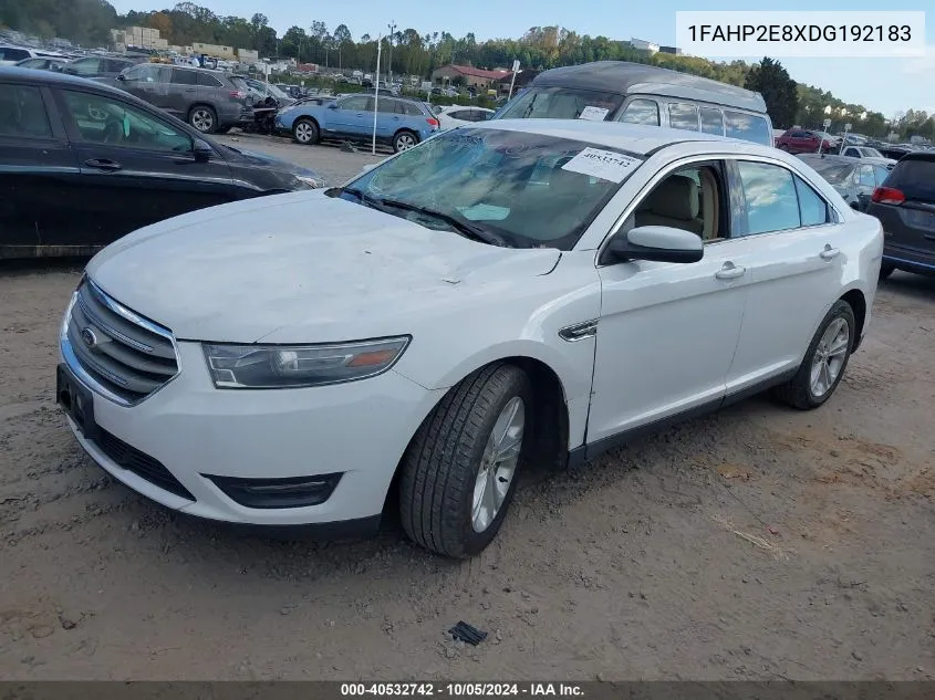 1FAHP2E8XDG192183 2013 Ford Taurus Sel