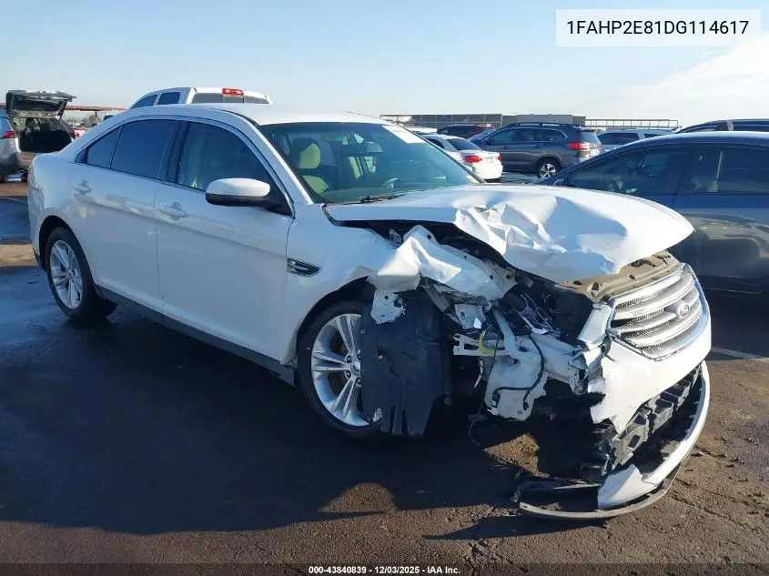 1FAHP2E81DG114617 2013 Ford Taurus Sel