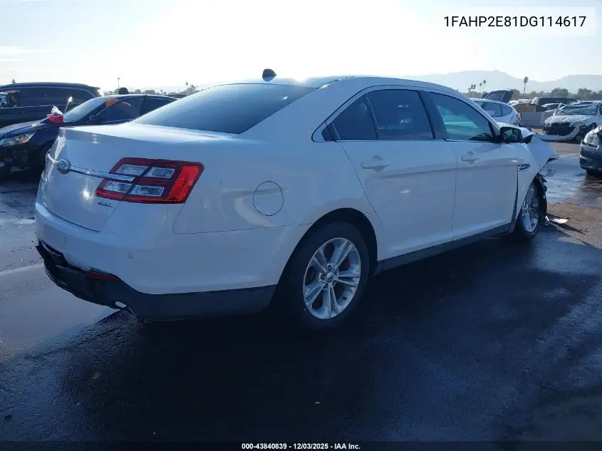 1FAHP2E81DG114617 2013 Ford Taurus Sel