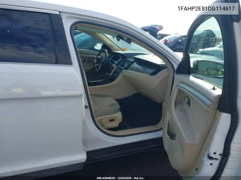 1FAHP2E81DG114617 2013 Ford Taurus Sel