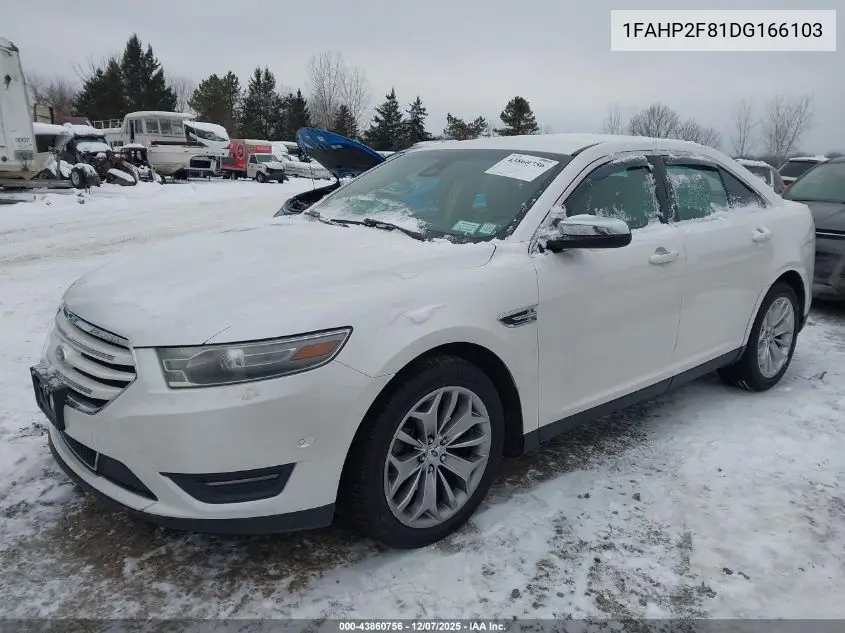 1FAHP2F81DG166103 2013 Ford Taurus Limited