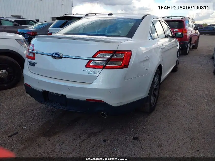 1FAHP2J8XDG190312 2013 Ford Taurus Limited