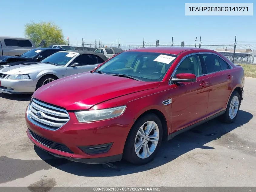 2014 Ford Taurus Sel VIN: 1FAHP2E83EG141271 Lot: 39362138