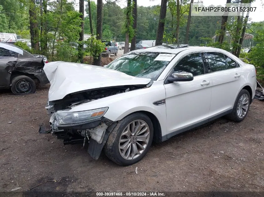 2014 Ford Taurus Limited VIN: 1FAHP2F80EG152307 Lot: 39397465