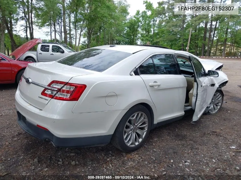 2014 Ford Taurus Limited VIN: 1FAHP2F80EG152307 Lot: 39397465