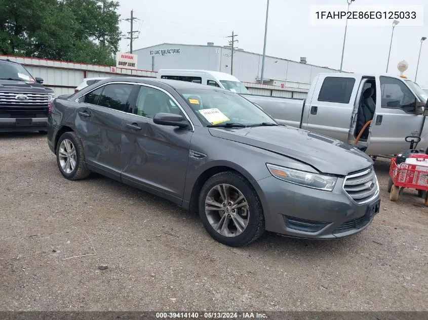 2014 Ford Taurus Sel VIN: 1FAHP2E86EG125033 Lot: 39414140