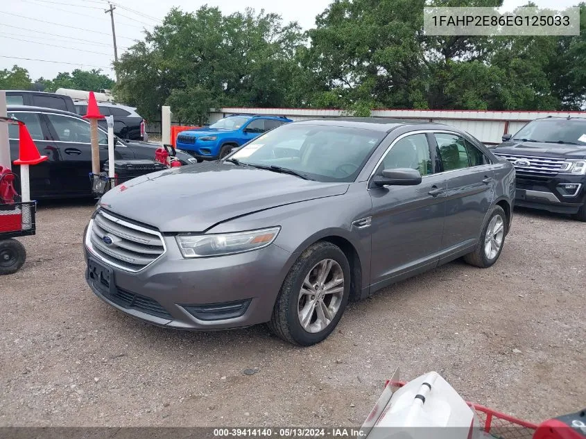 2014 Ford Taurus Sel VIN: 1FAHP2E86EG125033 Lot: 39414140