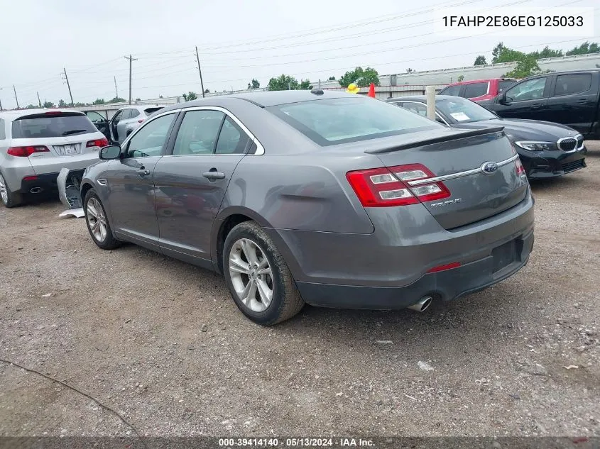 2014 Ford Taurus Sel VIN: 1FAHP2E86EG125033 Lot: 39414140