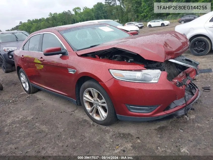 2014 Ford Taurus Sel VIN: 1FAHP2E80EG144256 Lot: 39417037