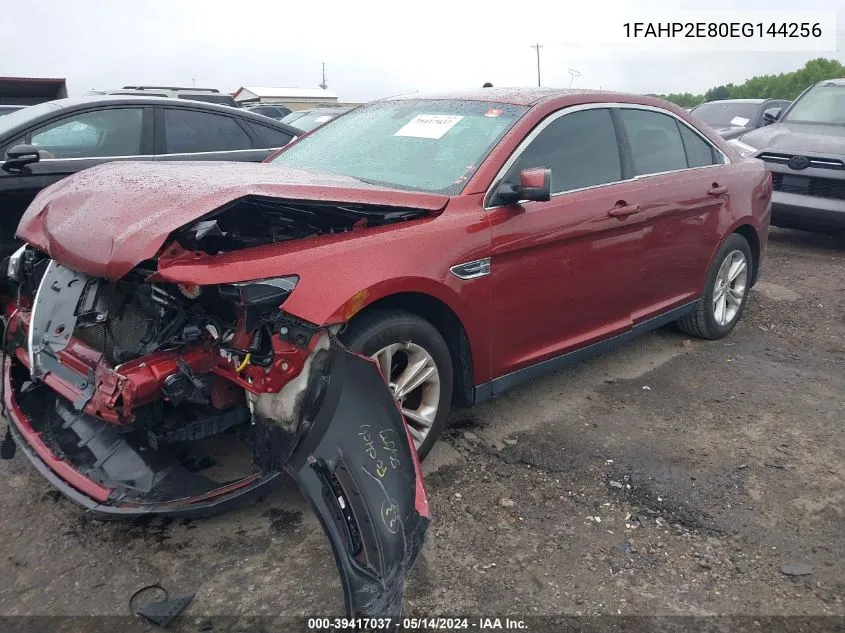 2014 Ford Taurus Sel VIN: 1FAHP2E80EG144256 Lot: 39417037