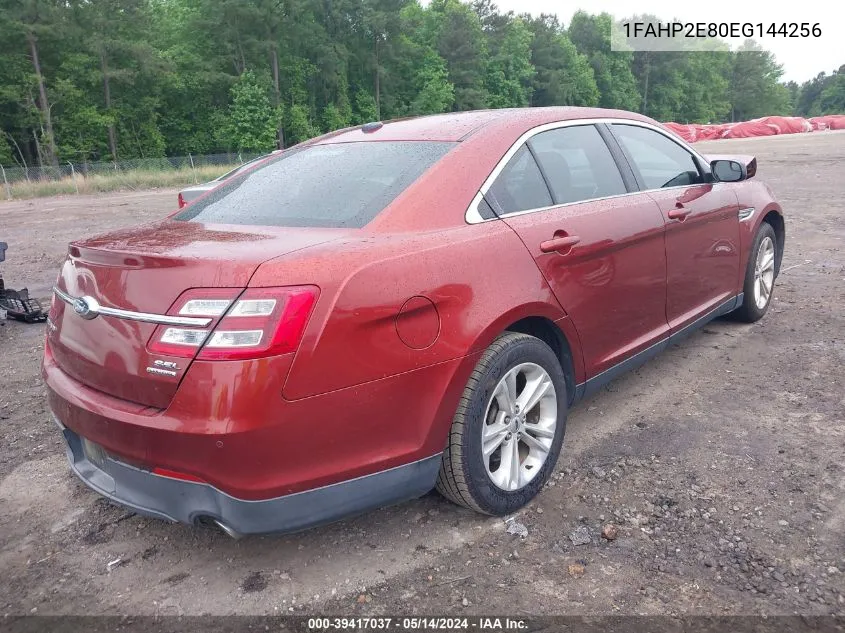 2014 Ford Taurus Sel VIN: 1FAHP2E80EG144256 Lot: 39417037