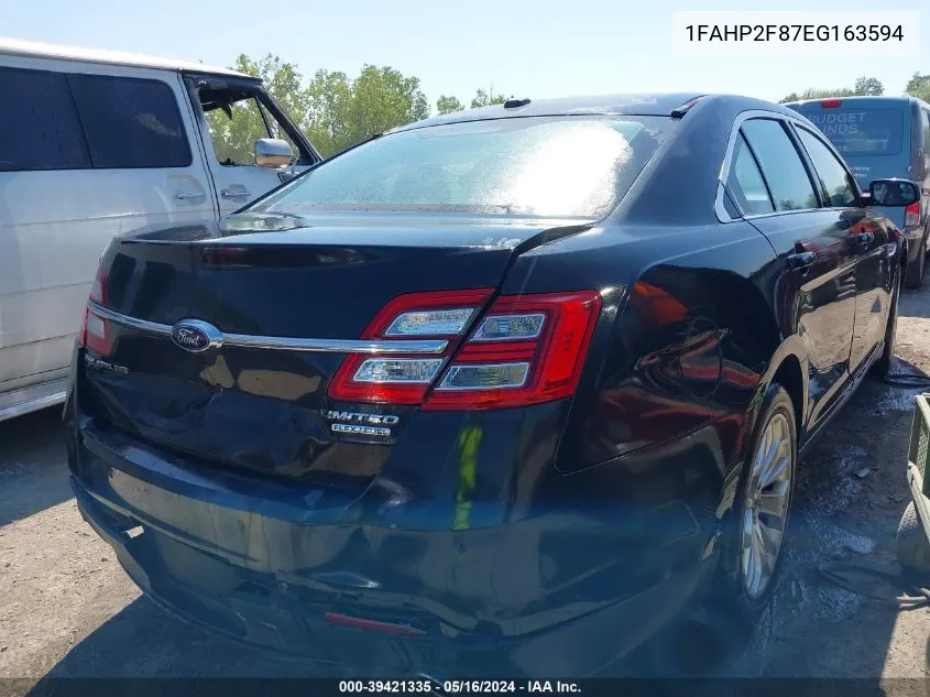 1FAHP2F87EG163594 2014 Ford Taurus Limited