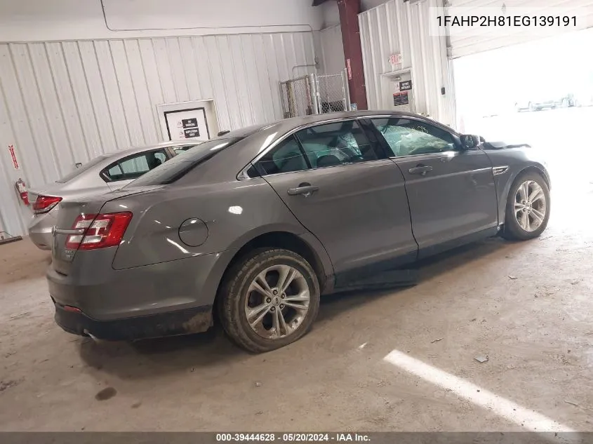 1FAHP2H81EG139191 2014 Ford Taurus Sel