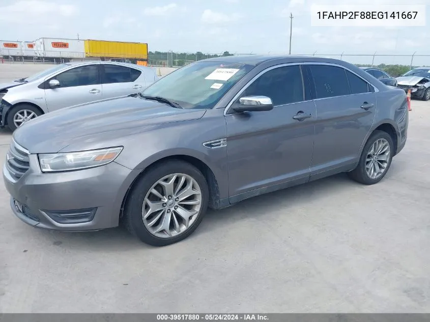 1FAHP2F88EG141667 2014 Ford Taurus Limited