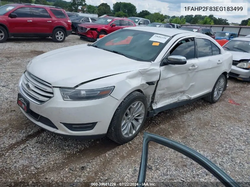 2014 Ford Taurus Limited VIN: 1FAHP2F83EG183499 Lot: 39681226