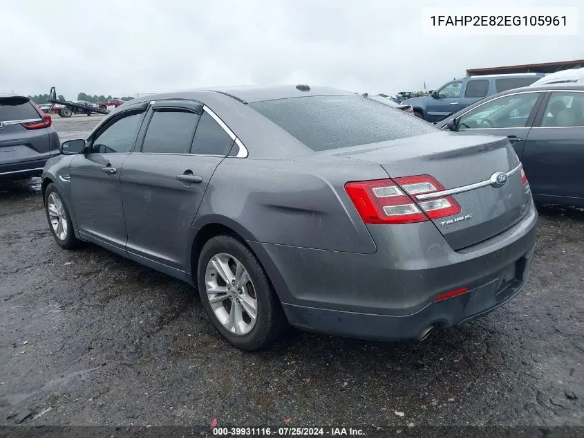 2014 Ford Taurus Sel VIN: 1FAHP2E82EG105961 Lot: 39931116