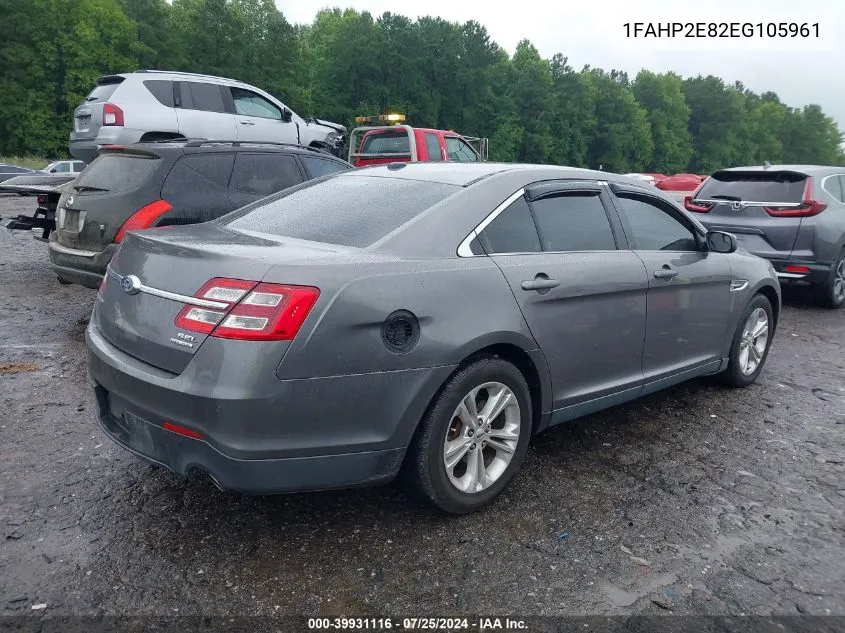 1FAHP2E82EG105961 2014 Ford Taurus Sel