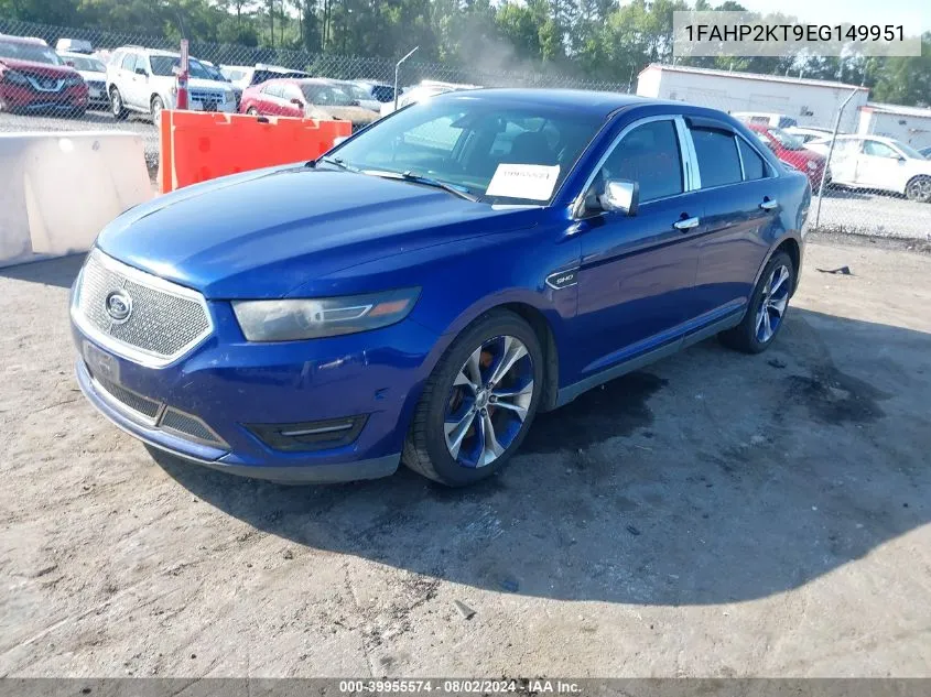 1FAHP2KT9EG149951 2014 Ford Taurus Sho