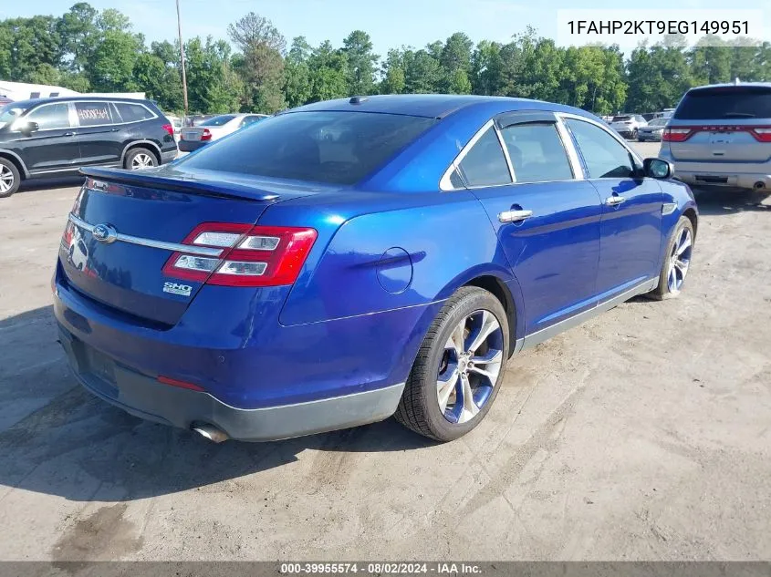 1FAHP2KT9EG149951 2014 Ford Taurus Sho