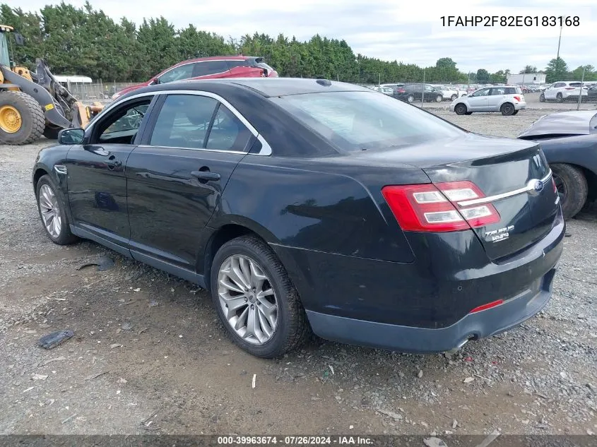 2014 Ford Taurus Limited VIN: 1FAHP2F82EG183168 Lot: 39963674