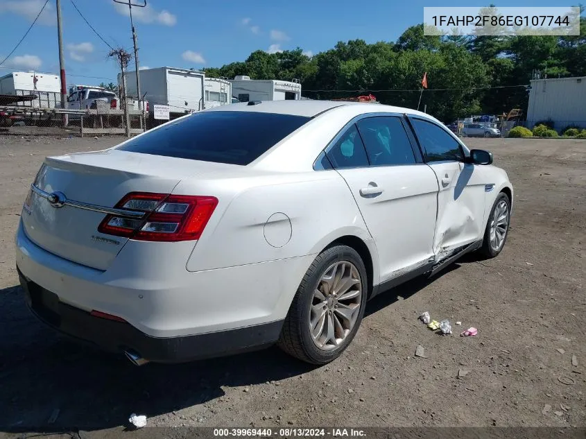 1FAHP2F86EG107744 2014 Ford Taurus Limited