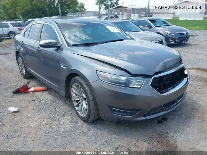 2014 Ford Taurus Limited VIN: 1FAHP2F83EG100508 Lot: 40009691