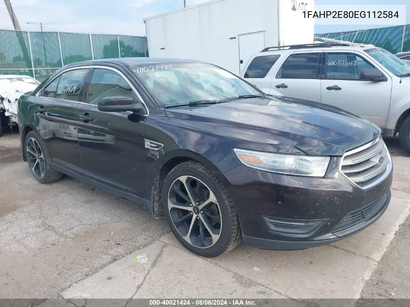 2014 Ford Taurus Sel VIN: 1FAHP2E80EG112584 Lot: 40021424