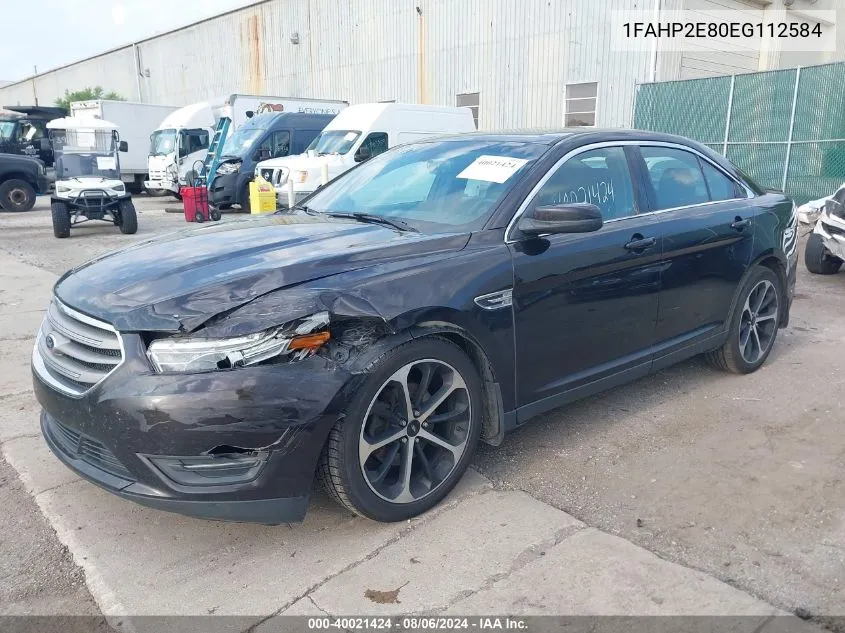 2014 Ford Taurus Sel VIN: 1FAHP2E80EG112584 Lot: 40021424