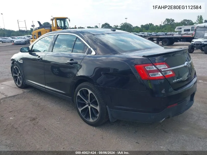 1FAHP2E80EG112584 2014 Ford Taurus Sel