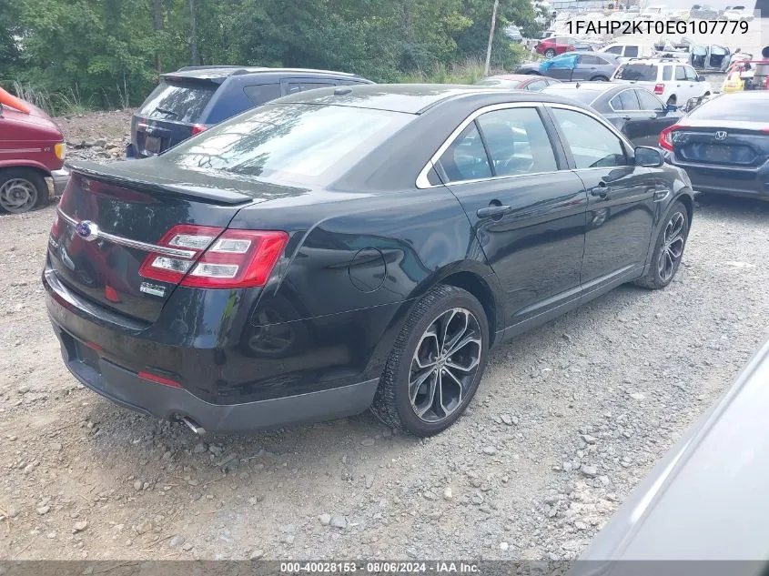 2014 Ford Taurus Sho VIN: 1FAHP2KT0EG107779 Lot: 40028153