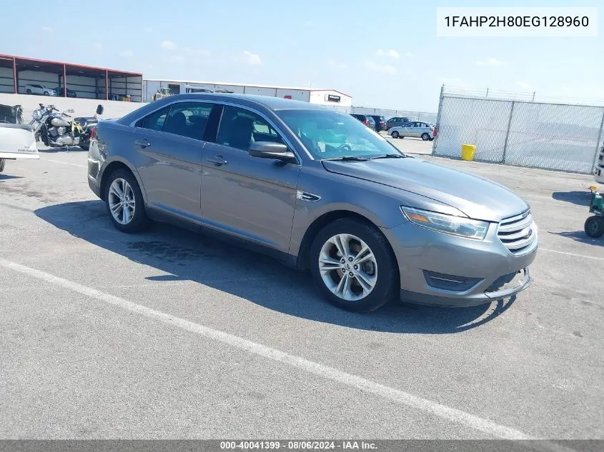 2014 Ford Taurus Sel VIN: 1FAHP2H80EG128960 Lot: 40041399